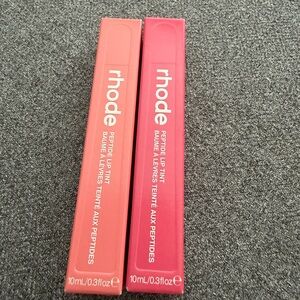 RHODE Peptide Lip Tint Duo — LIMITED EDITION Peach Pit and Guava Spritz